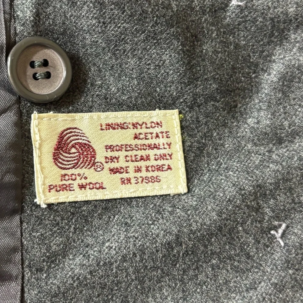 Cassidy Vintage 80’s Gray‎ Wool Blazer